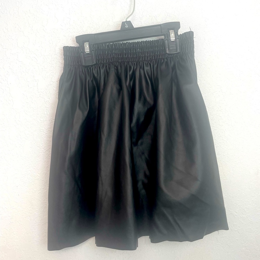 Black paper bag faux leather shirt!